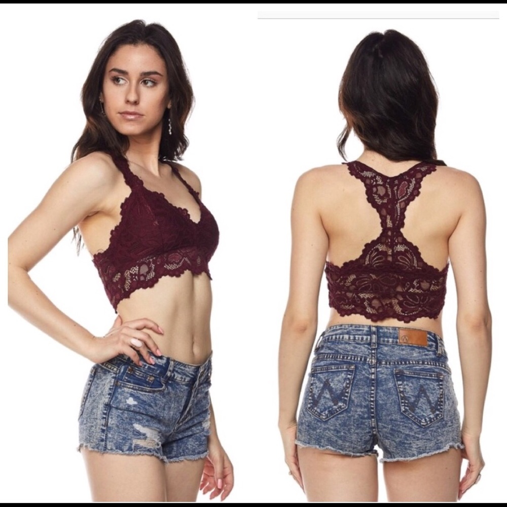 HP! Burgundy Lace Bralette